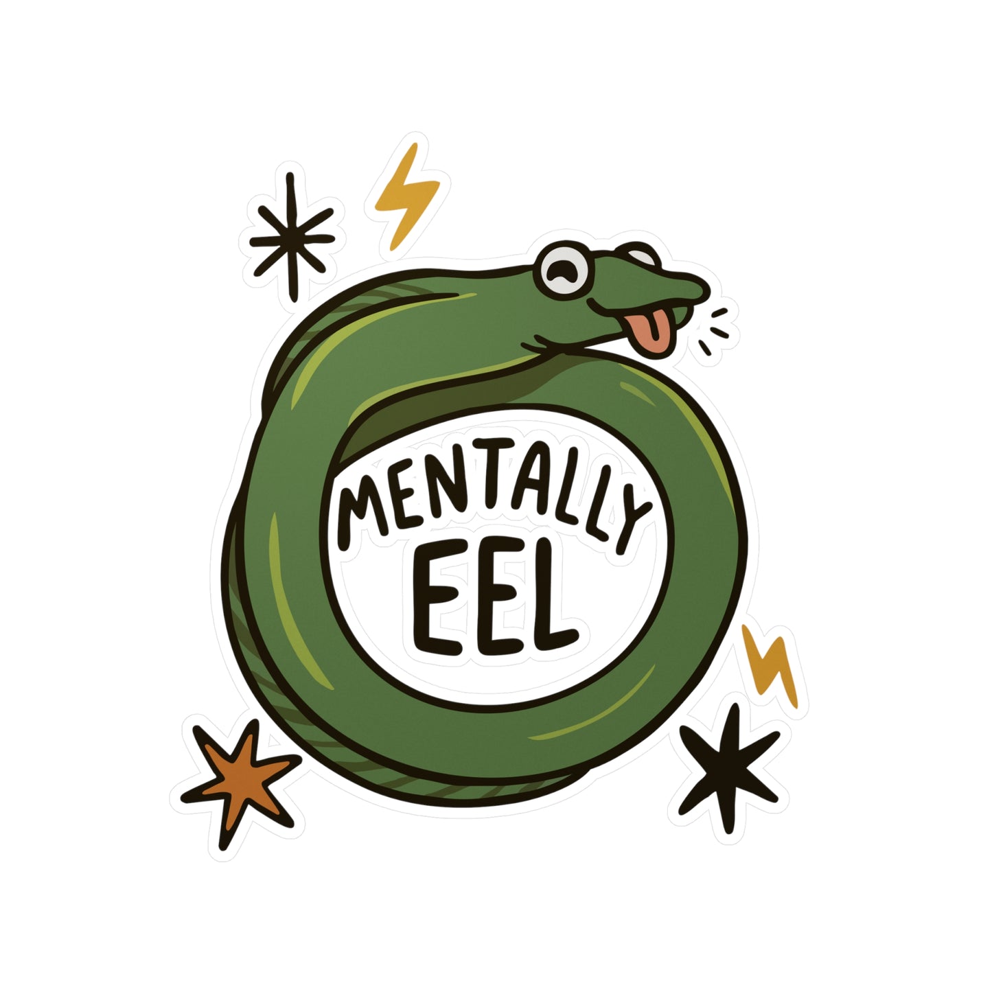 Mentally Eel Sticker