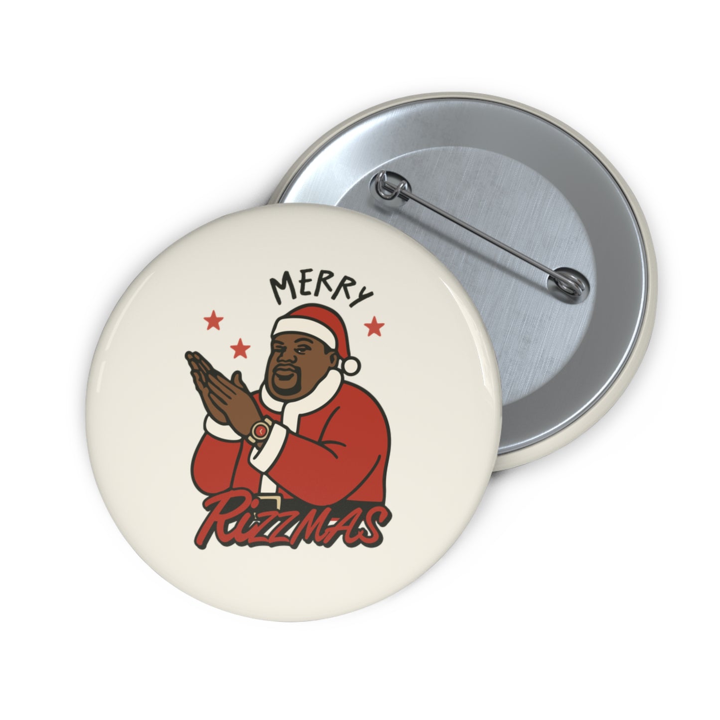 Merry Rizzmas Pin Button