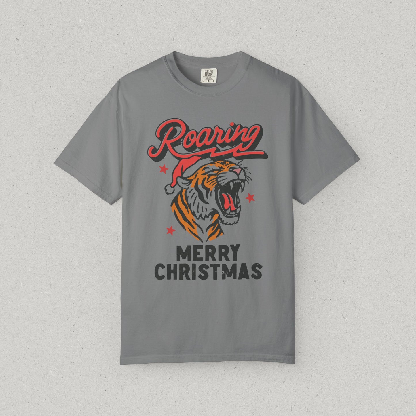 Roaring Tiger Merry Christmas T-Shirt