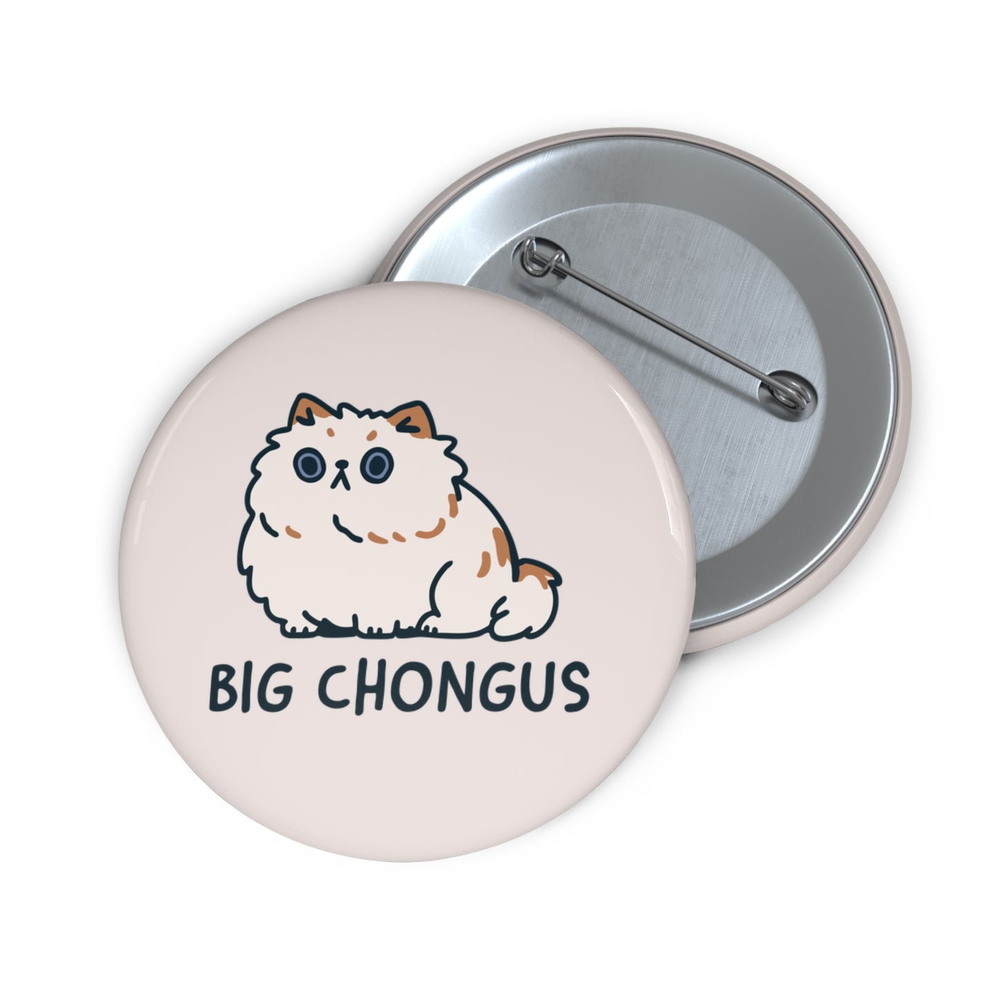 Big Chongus Cat Pin Button