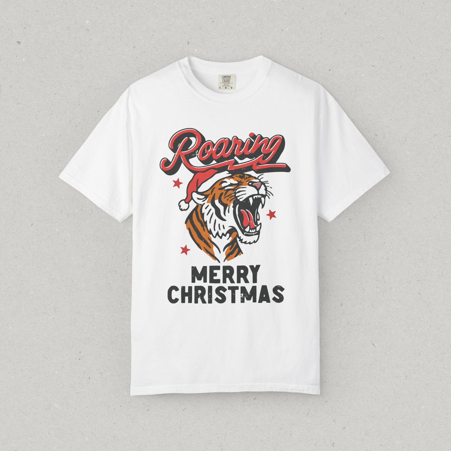 Roaring Tiger Merry Christmas T-Shirt