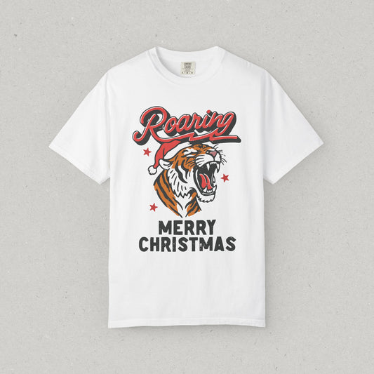 Roaring Tiger Merry Christmas T-Shirt