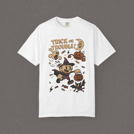 Halloween 'Trick or Trouble' Graphic T-Shirt