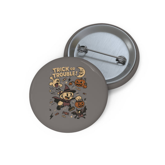 Trick or Trouble Pin Button