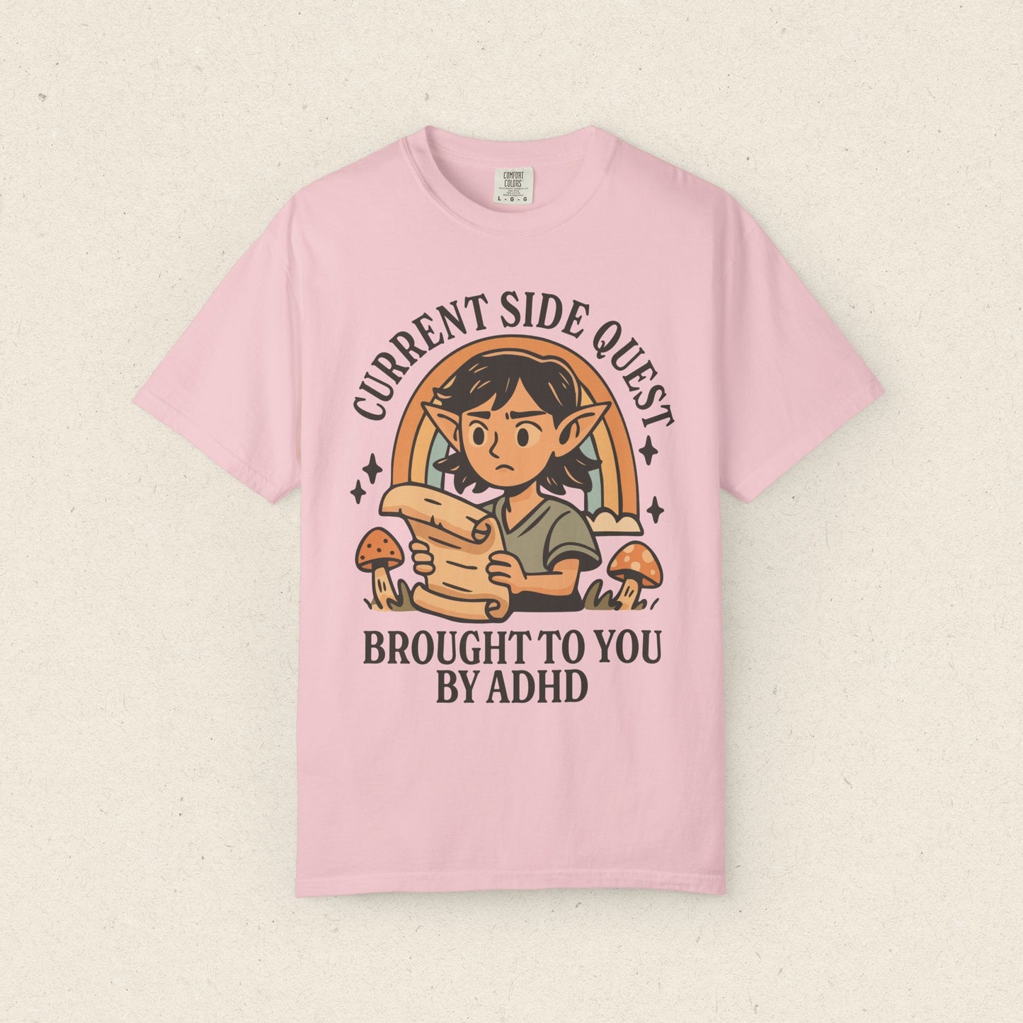 Current Side Quest Brought to You by ADHD T-shirt