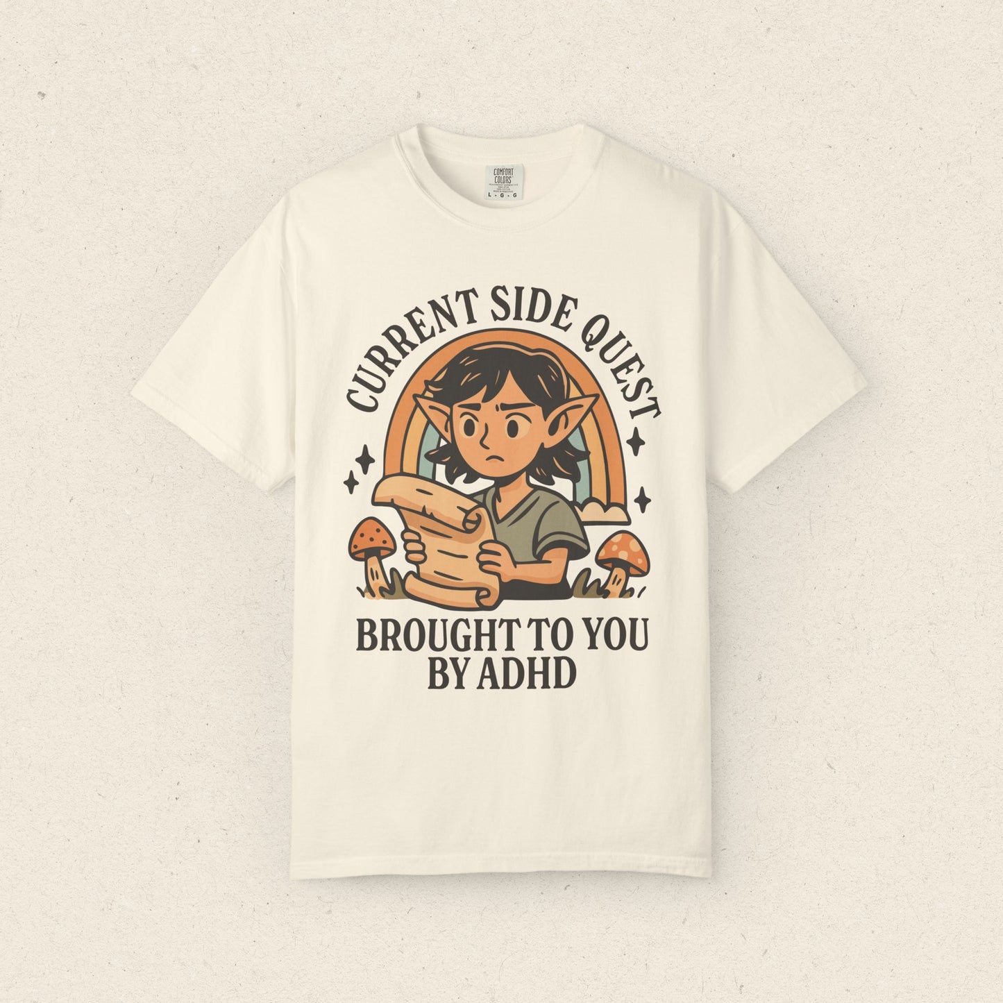 Current Side Quest Brought to You by ADHD T-shirt