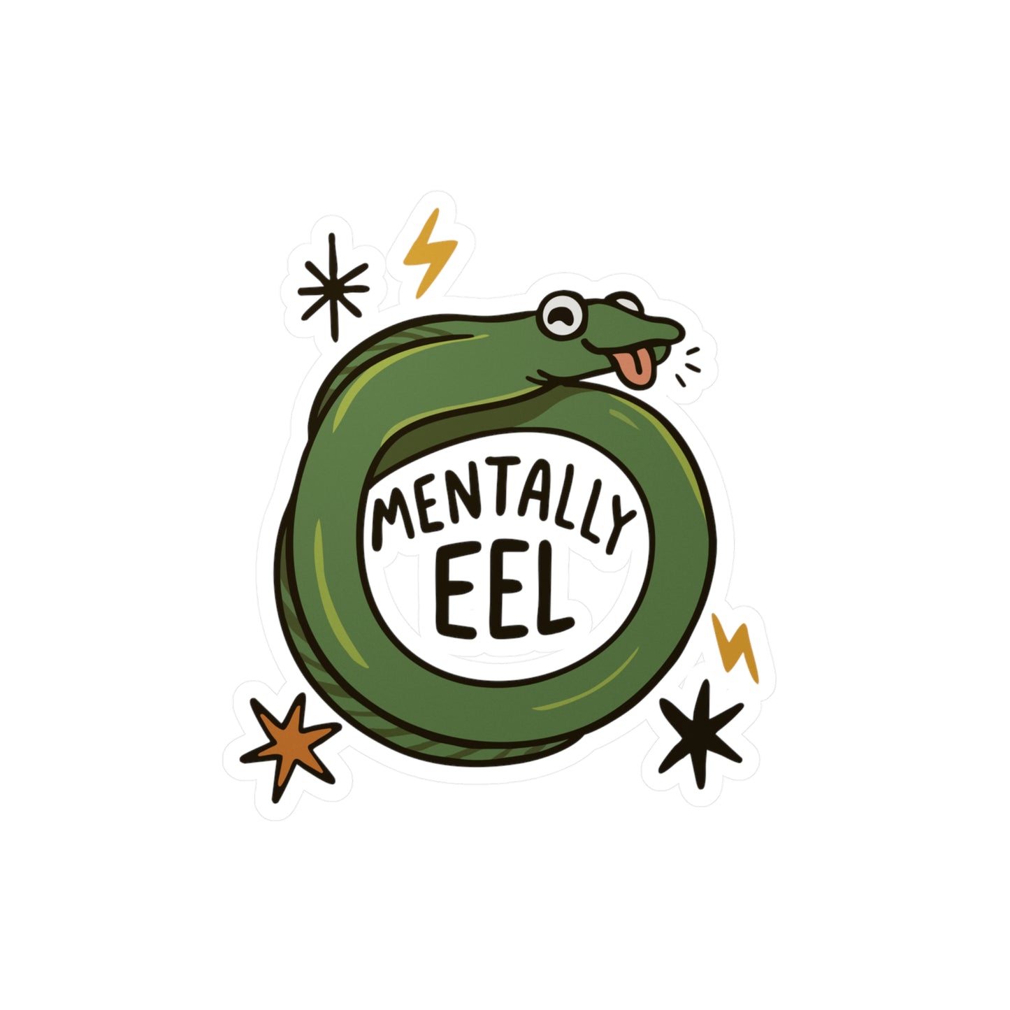 Mentally Eel Sticker