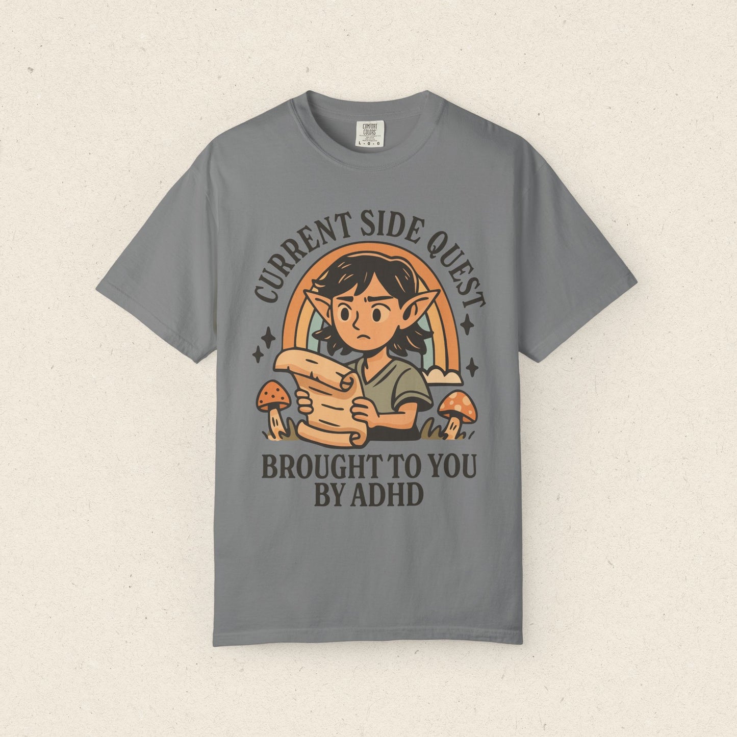 Current Side Quest Brought to You by ADHD T-shirt