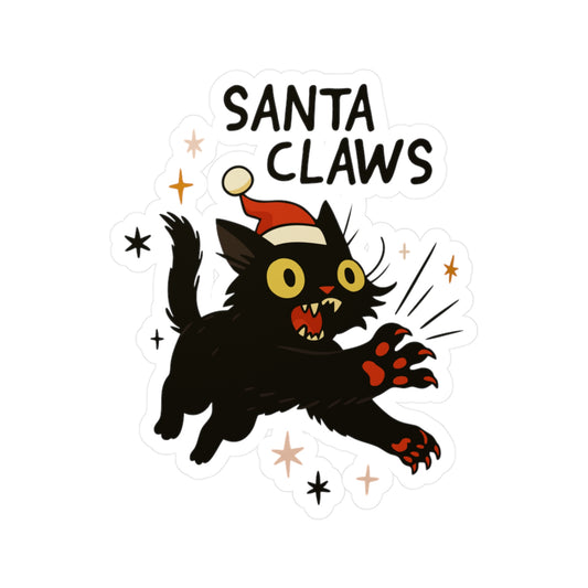 Santa Claws Sticker