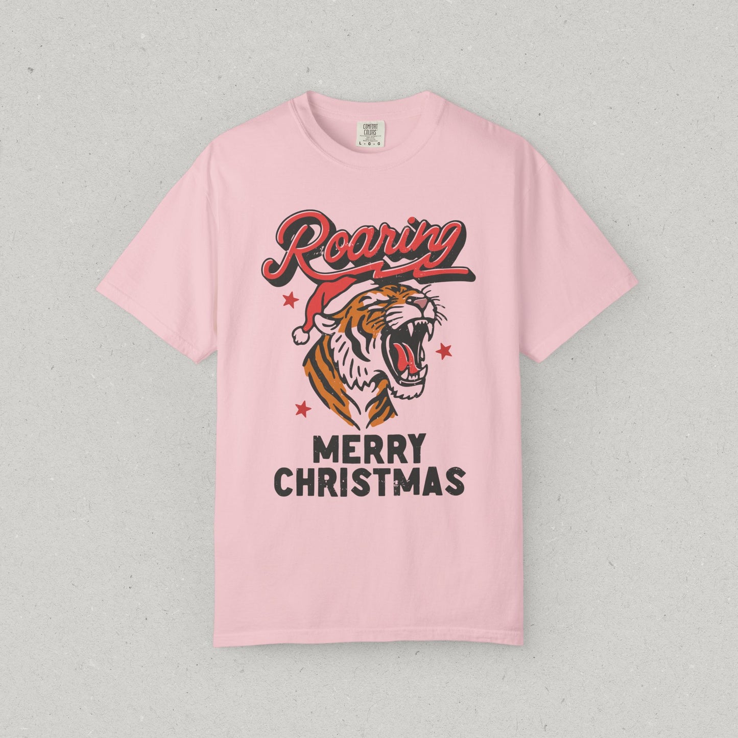Roaring Tiger Merry Christmas T-Shirt