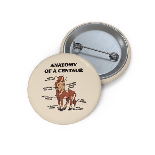 Anatomy of a Centaur Pin Button