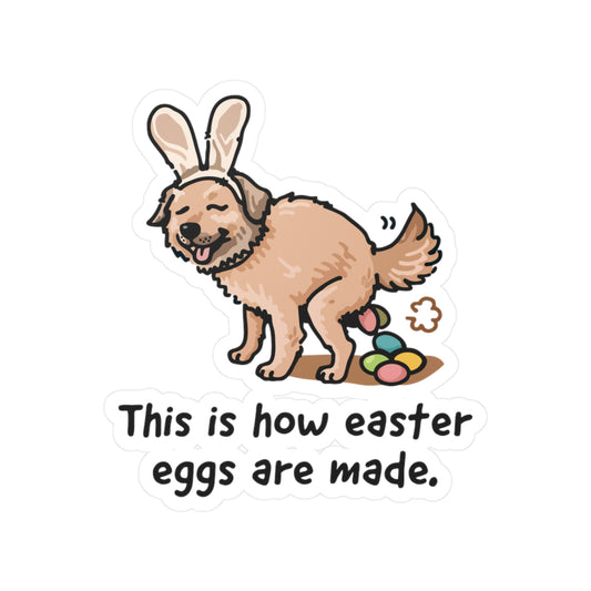 This is how Easter eggs are made. Sticker