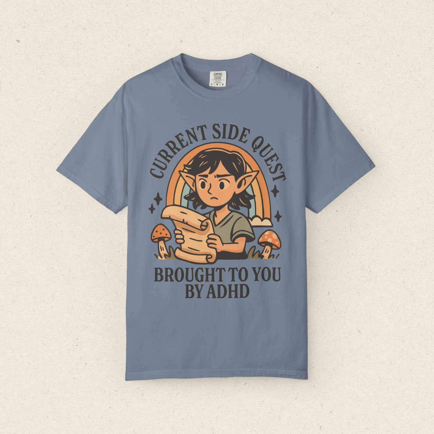 Current Side Quest Brought to You by ADHD T-shirt