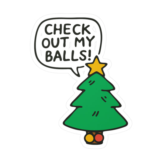 Check Out My Balls! Sticker