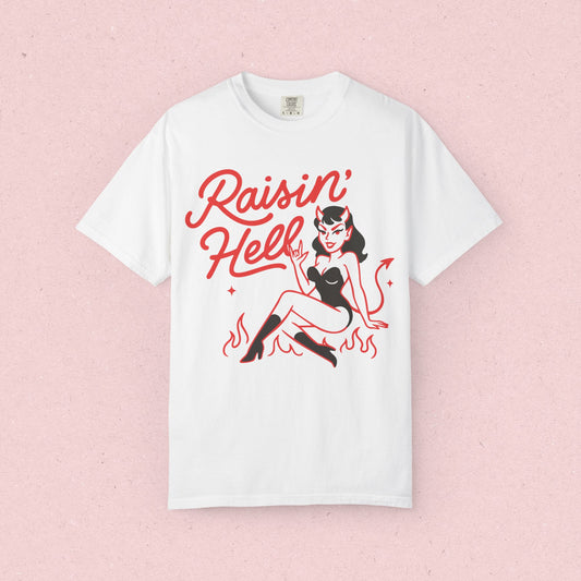Raisin' Hell Devil Girl T-Shirt