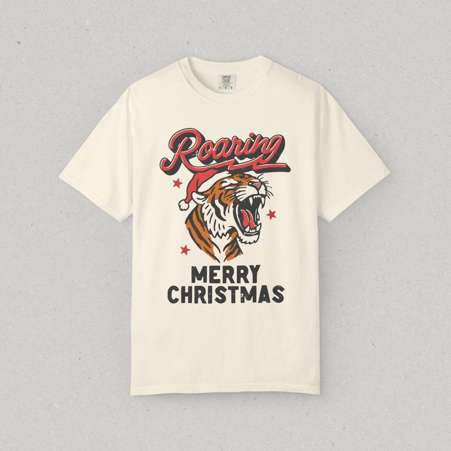 Roaring Tiger Merry Christmas T-Shirt