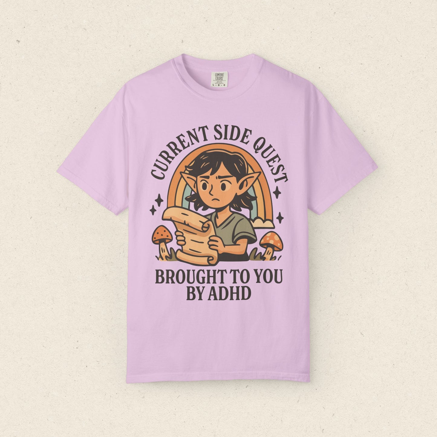 Current Side Quest Brought to You by ADHD T-shirt
