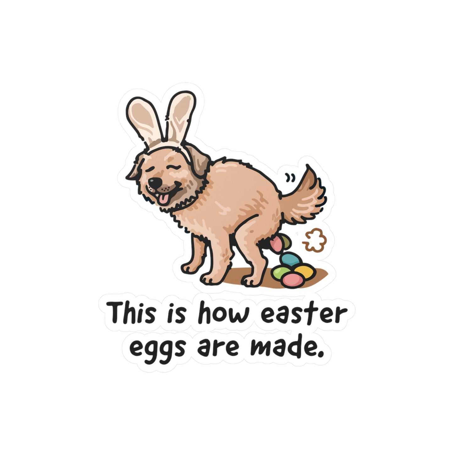 This is how Easter eggs are made. Sticker