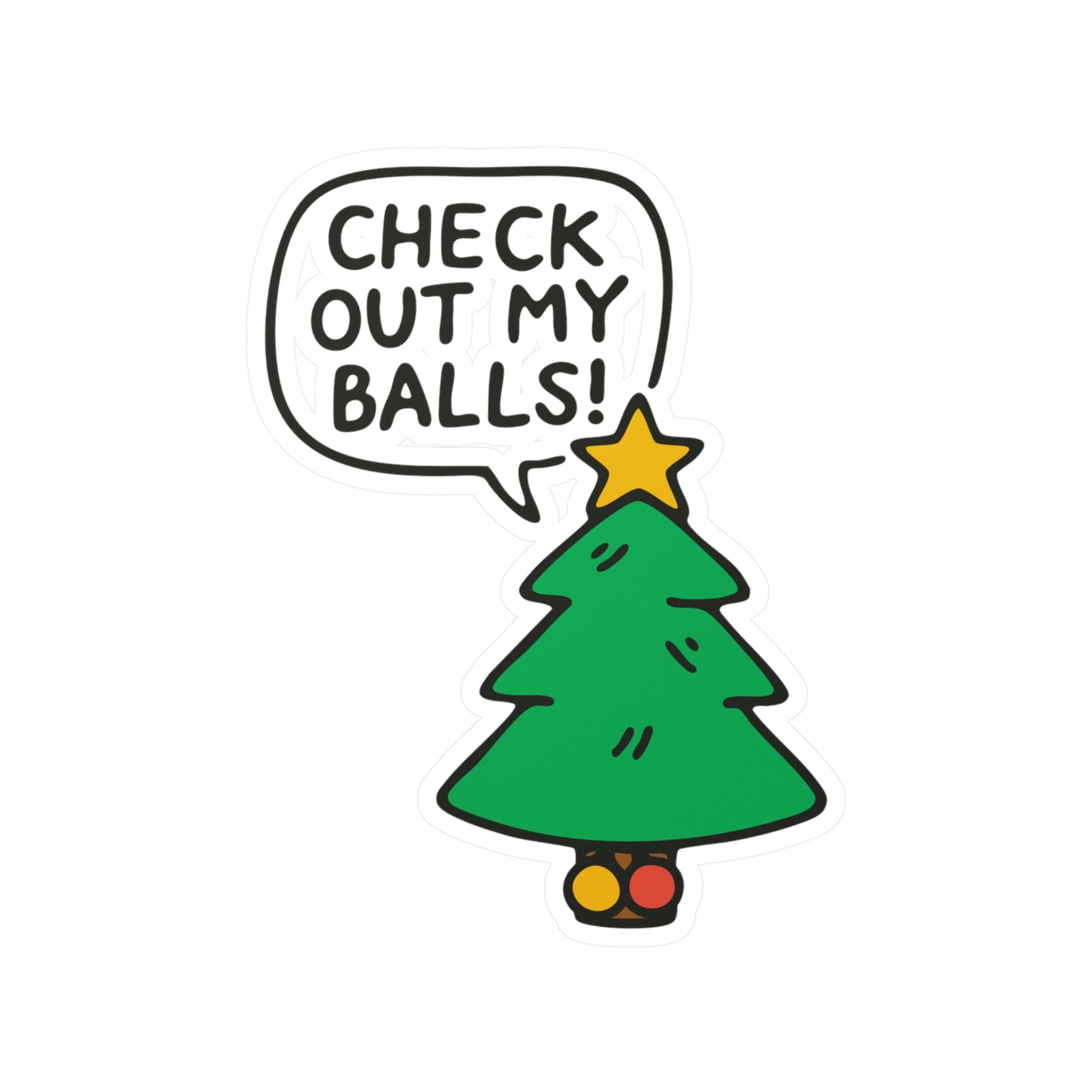 Check Out My Balls! Sticker