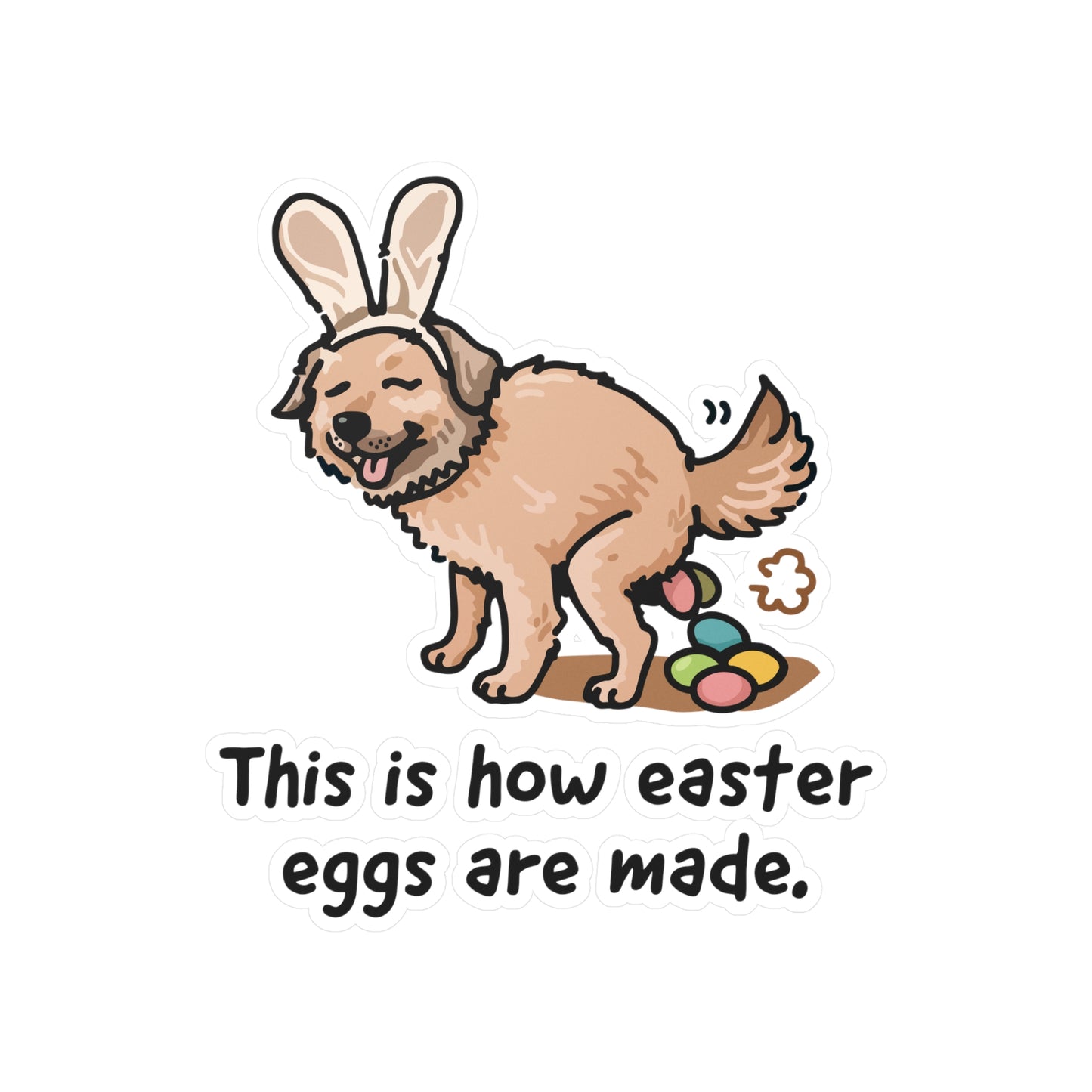 This is how Easter eggs are made. Sticker
