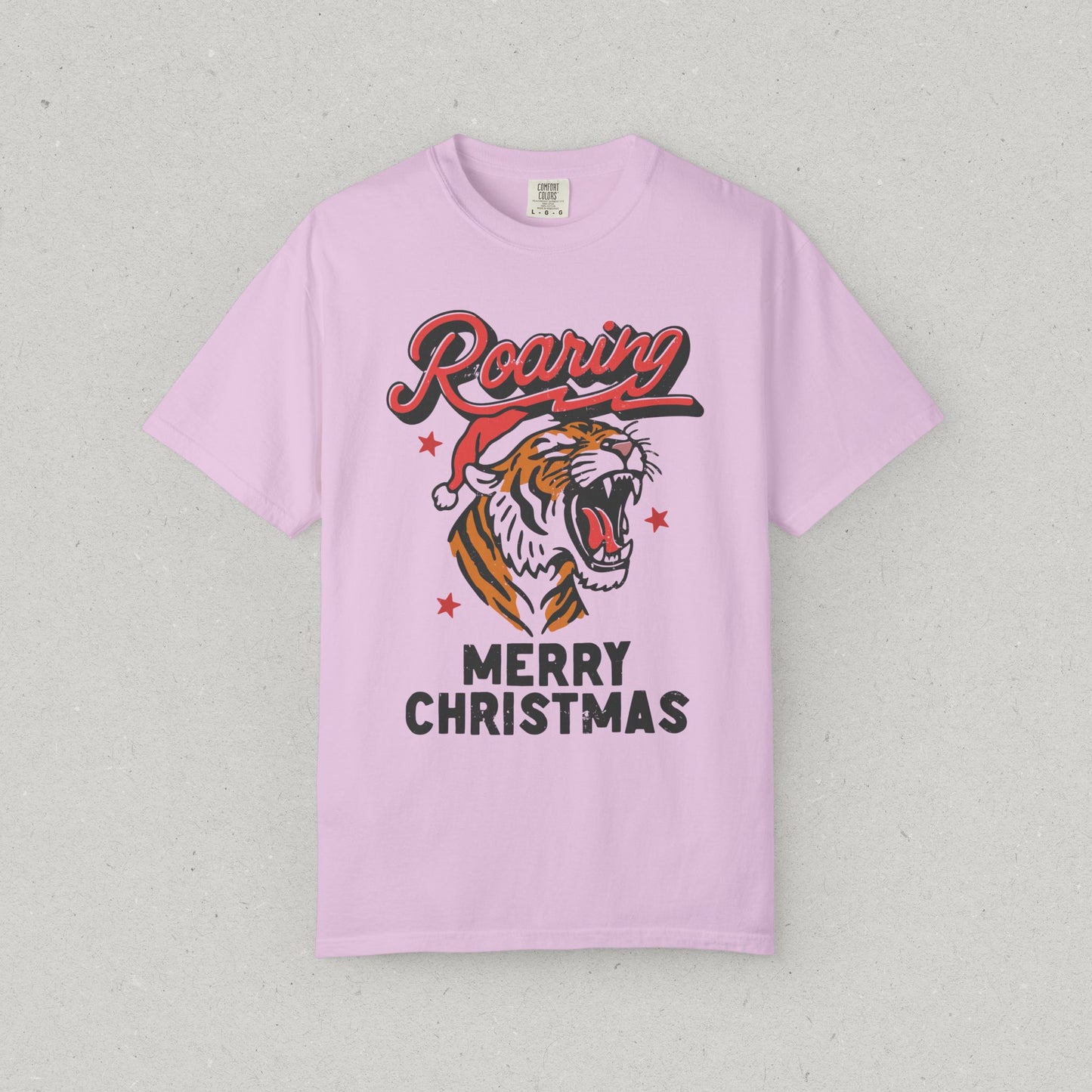 Roaring Tiger Merry Christmas T-Shirt