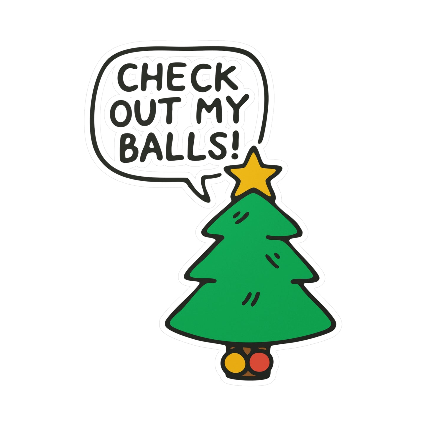 Check Out My Balls! Sticker