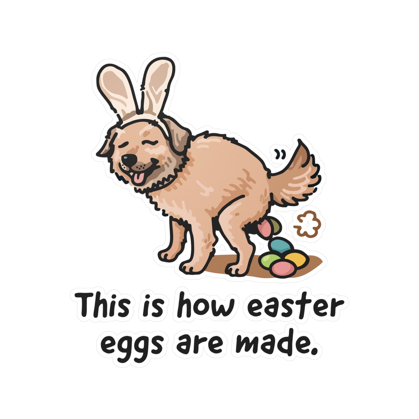 This is how Easter eggs are made. Sticker