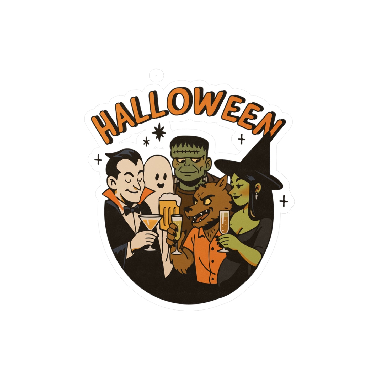 Halloween Monster Mash Sticker