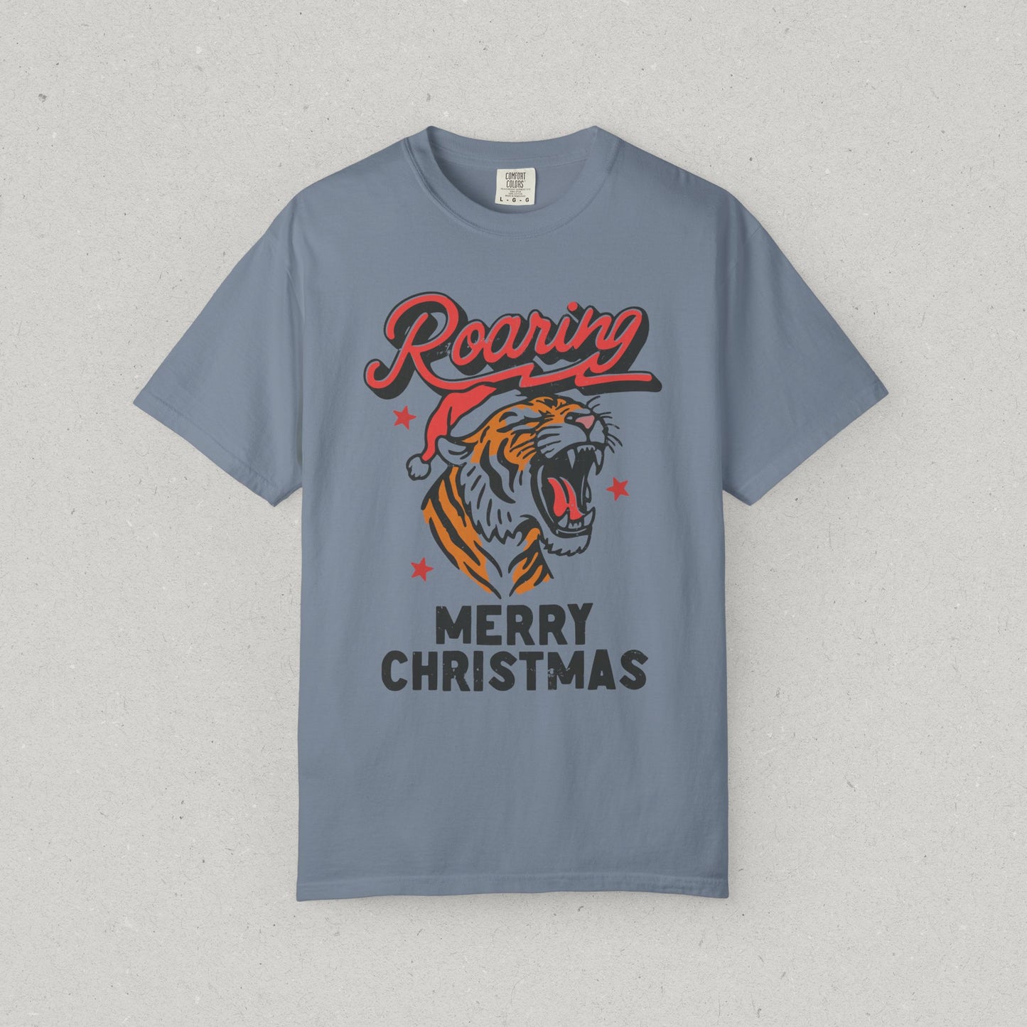Roaring Tiger Merry Christmas T-Shirt