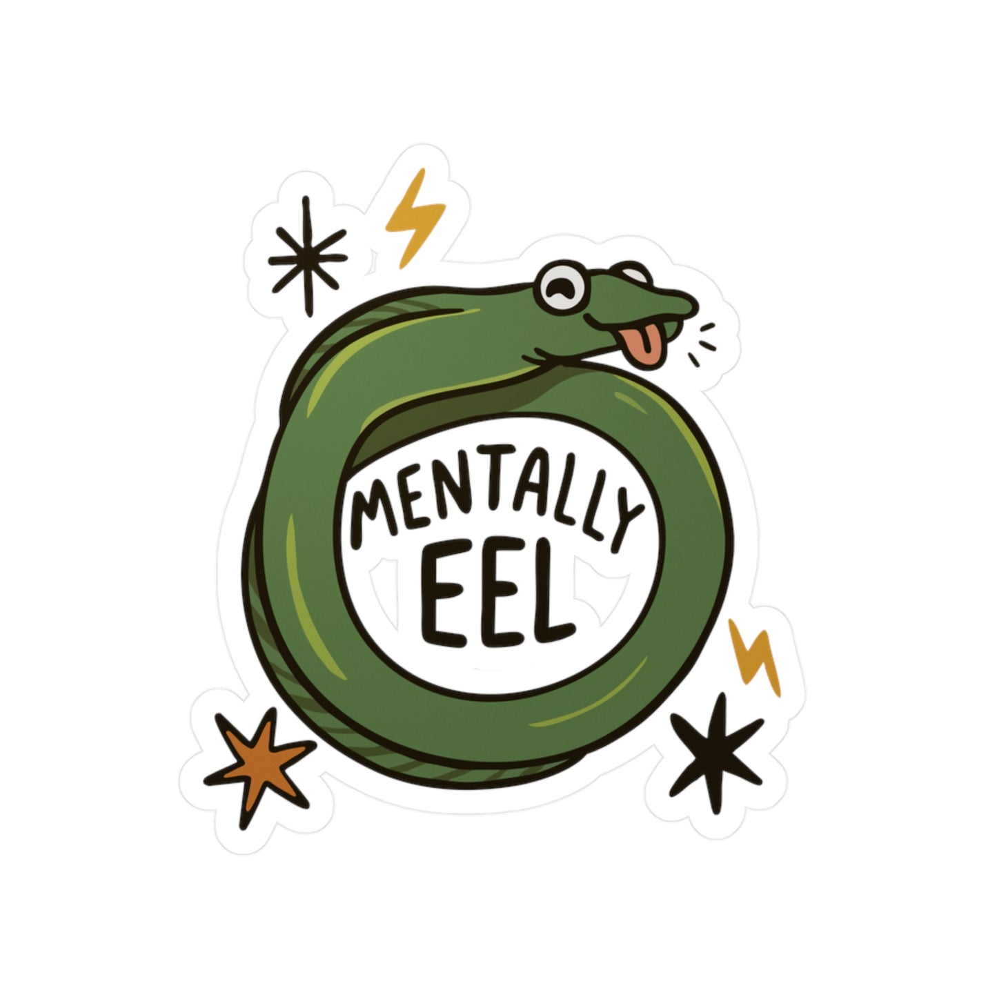 Mentally Eel Sticker