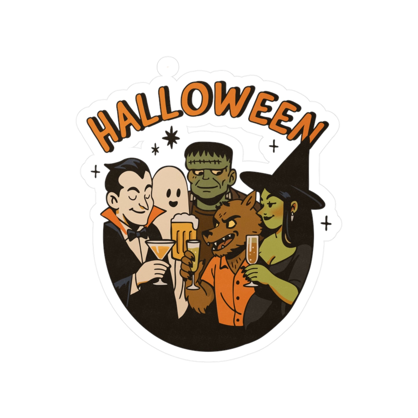 Halloween Monster Mash Sticker