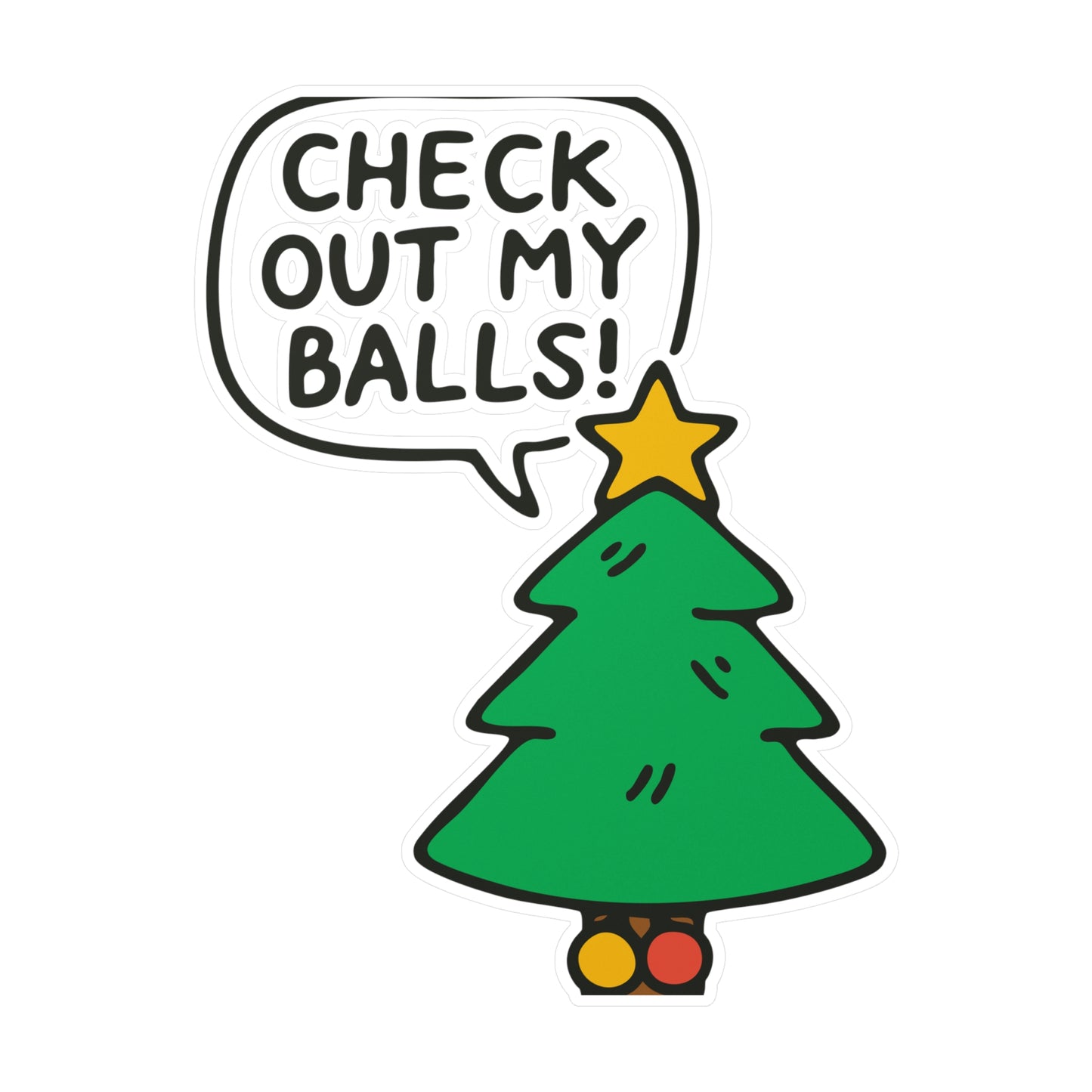 Check Out My Balls! Sticker