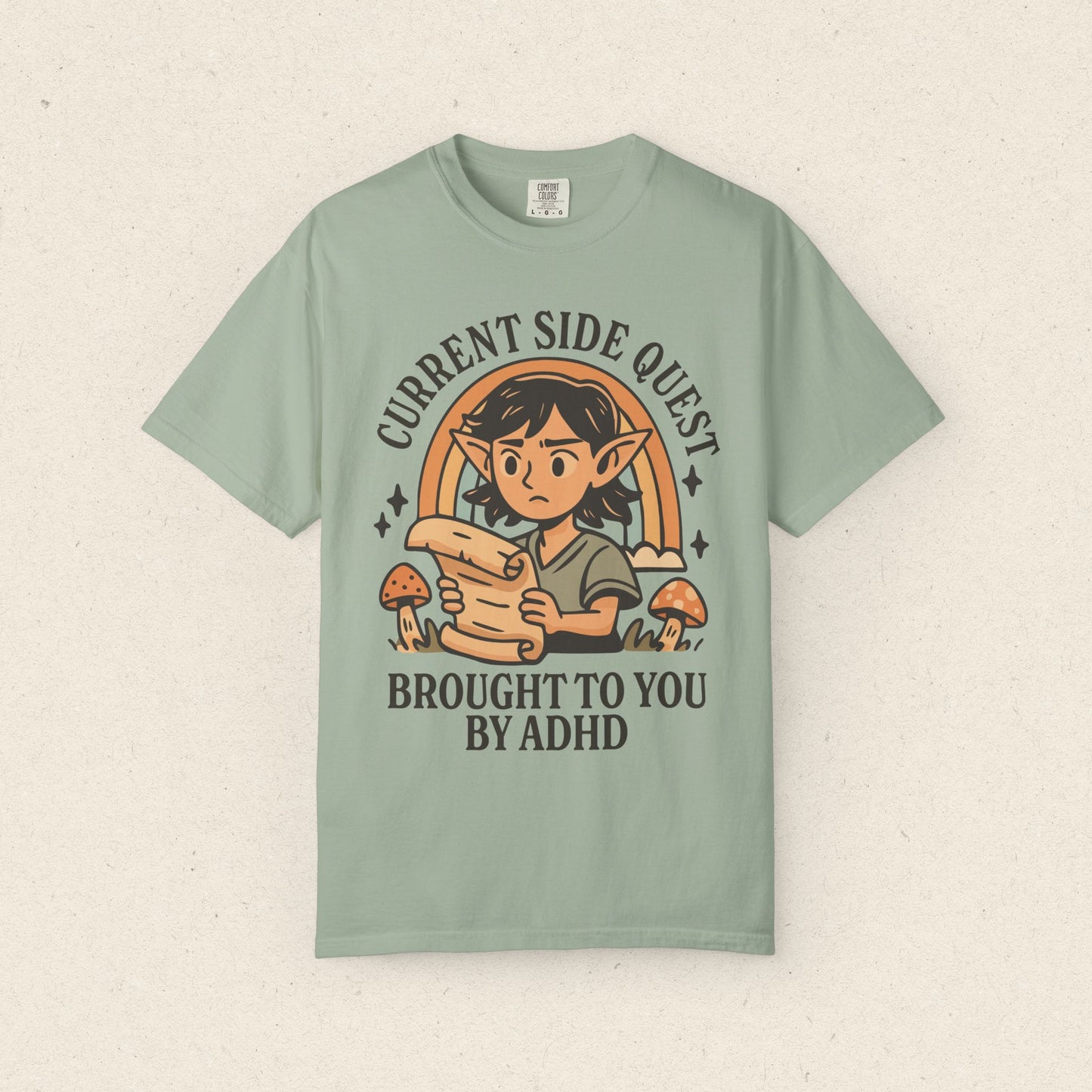 Current Side Quest Brought to You by ADHD T-shirt