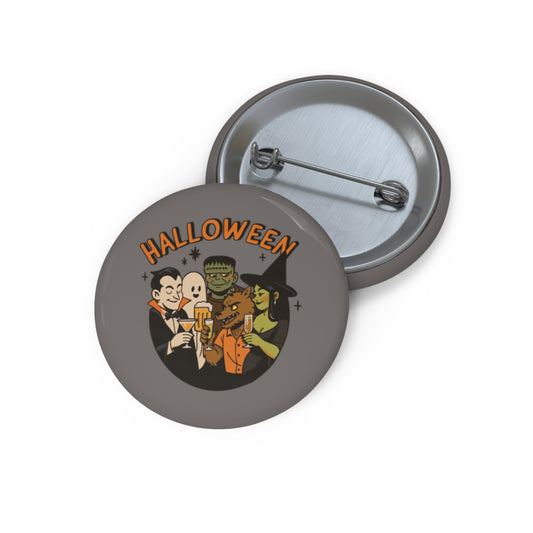 Halloween Monster Mash Pin Button